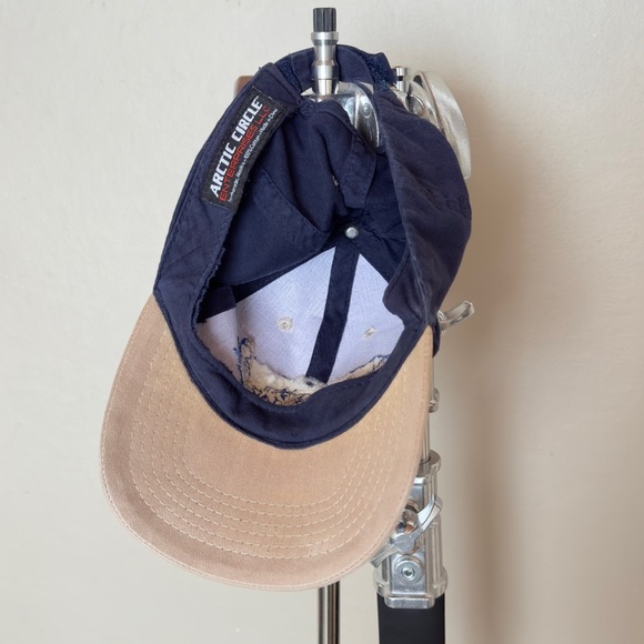 Vintage Alaska Embroidered Navy and Tan Cap - Picture 5 of 5